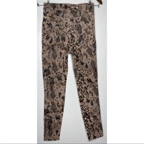 Free People Raw High Rise Printed Leggings / Rare - Picture 6 of 7
